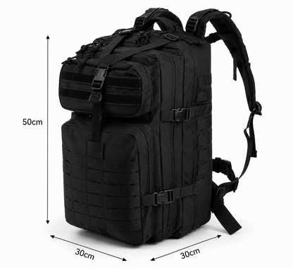 Taktički ruksak 45L BlackAirsoft Ranger, s velcro zastavom 900D