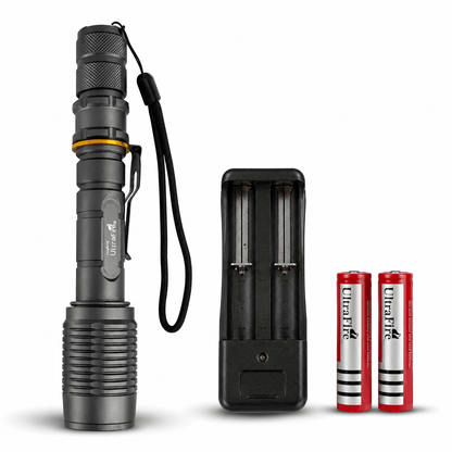 UltraFire LED lámpa – szett 2 akkumulátorral és töltővel